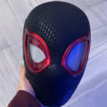 Miles Spiderman Cosplay Headgear Mascara Moving Eyes Electronic Mask Spider Man 1:1 Remote Control Toys For Adults Kids Giftcosplay. 