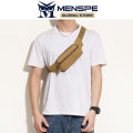 MENSPE Sports Waist Bag Fashion Men Bag Men Chest Bag Shoulder Bag Sports Bag Waterproof Oxford Running Bum Bag Portable Gym Bag for Running Cycling Hiking Walking. 