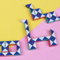 NEW DIY Variety Magic Ruler Folded Puzzle Creative Toy Antistress Cube Educational Toys for Children Kids.