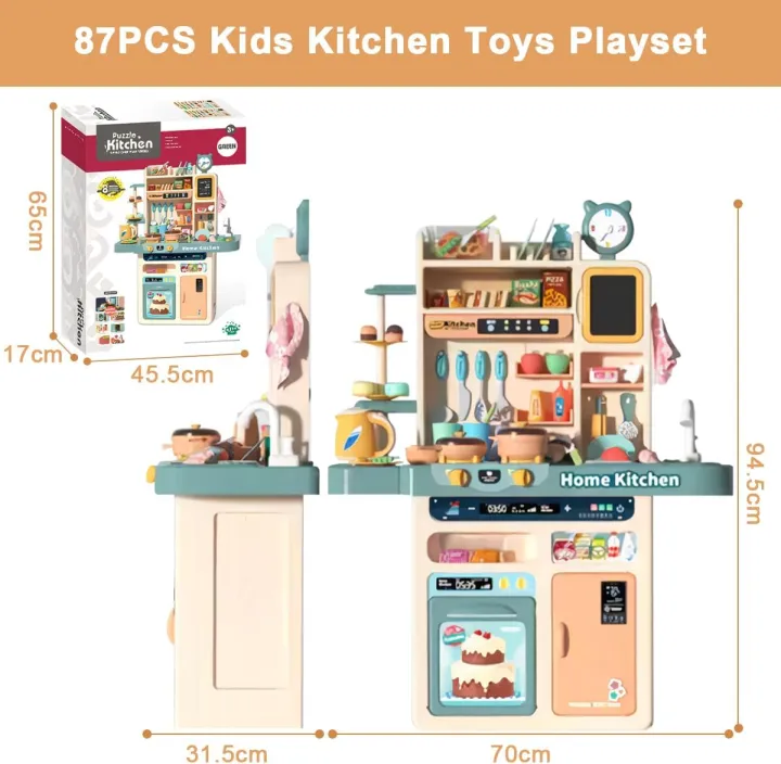 Kids%20Kitchen%20Playset%2087PCS%20Mini%20Kitchen%20Toy%20Set,%20Toddler%20Cooking%20Pretend%20Play%20Kitchen%20Appliances%20with%20Light%20&%20Sound%20Simulation%20of%20Spray%20Sink%20Fruit%20Vegetable%20Children%20Role%20Play%20Toy%20for%20Girls%20Boys%20Gift%20-%20Image%204