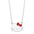 Three Piece Sanrio Hello Kitty Ladies Bracelet Cute Cartoon Cat Non Fading Alloy Necklace Ring Girl Jewelry Set Holiday Gifts. 
