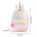 Kids Unicorn Shiny Backpack for Girls Rainbow School Bag. 