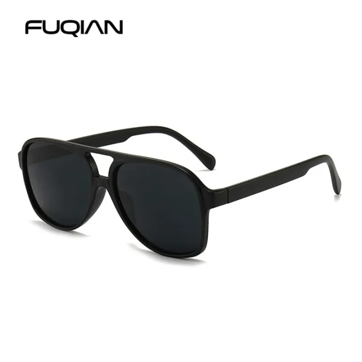 FUQIAN%20Retro%20Oversized%20Sunglasses%20Men%20Women%20Fashion%20Pilot%20Polarized%20Sun%20Glasses%20For%20Unisex%20Vintage%20Gradient%20Outdoor%20Eyewear%20-%20Image%203