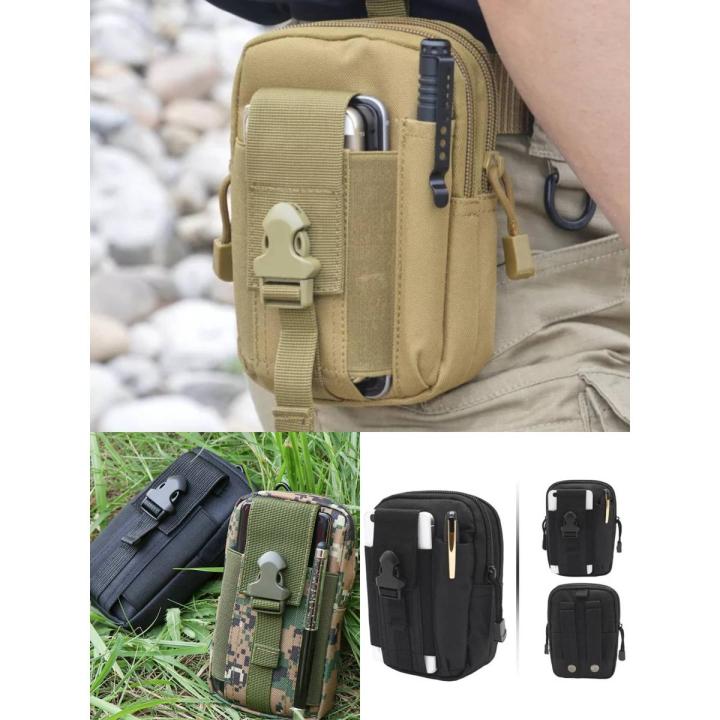 Waist Pack Men's Casual Bag Travel Purse Waterproof Belt Zipper Tactical Outdoor Sport Fanny Multifunction Pack Phone Pocket