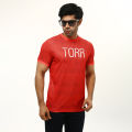 TORR RED 92%POLYESTER ACTIVEWEAR MEN'S S.S T-SHIRT. 