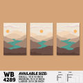 Landscape & Horizon Design (Set of 3) Wall Canvas Art For Wall Decoration Canvas Painting For Wall - WB4389 - Handy Commodity. 