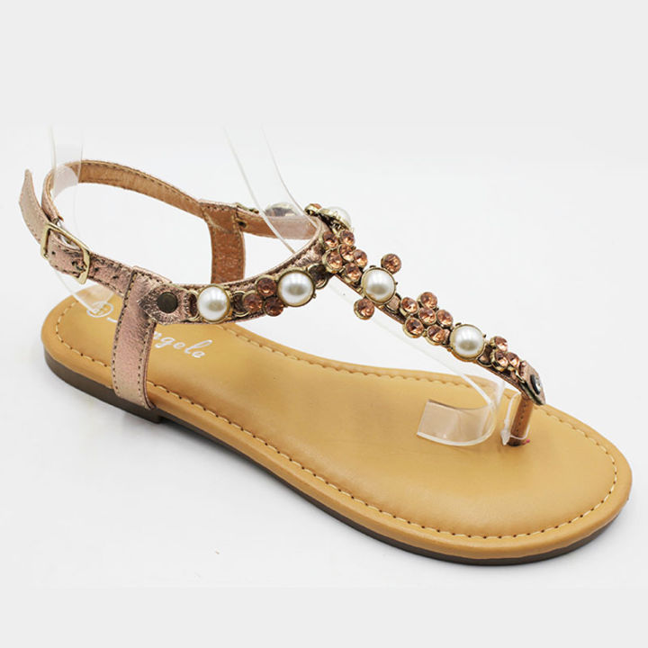 China factory new style 2024 beach womens flat shoes flat sandals