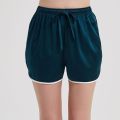 Effortless Elegance: Mulberry Silk Charmeuse Shorts for Chic Loungewear. 