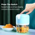 Electric Small Food Chopper/USB Mini Food Processor/Baby Food Chopping Fruits & Vegetables & Meat 250ML Rechargeable, Portable, Wireless. 