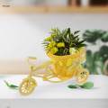 Artificial Woven Flower Basket Plant Stand for Table Centerpieces. 