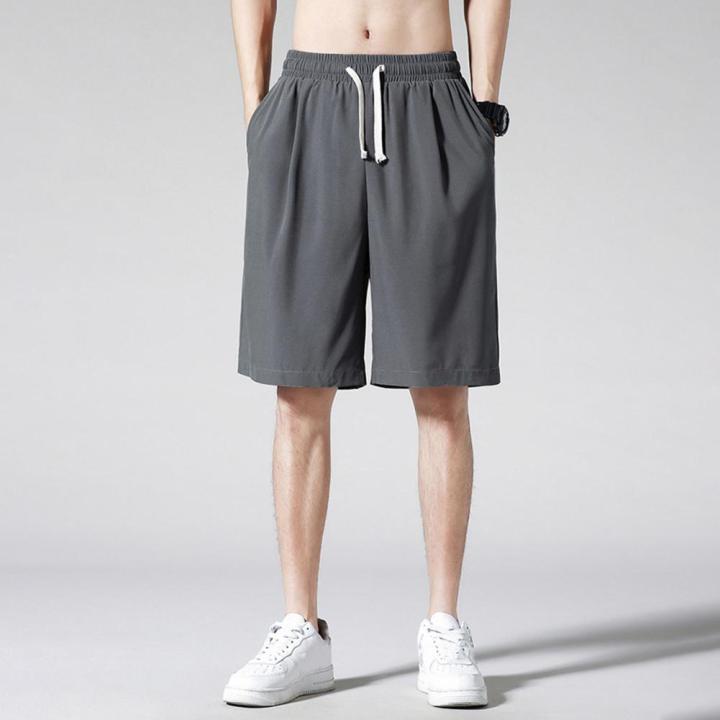 Men%20Beach%20Shorts%20Slant%20Pockets%20Elastic%20Waist%20Drawstring%20Breathable%20Solid%20Color%20Summer%20Male%20Casual%20Short%20Pants%20Trousers%20-%20Image%206