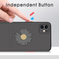 Jizetin for Samsung S21 Plus 5G Back Cover Small Fresh Daisies Mobile Phone Case Ultra Thin Full Lens Protection Phone Case for Girl. 