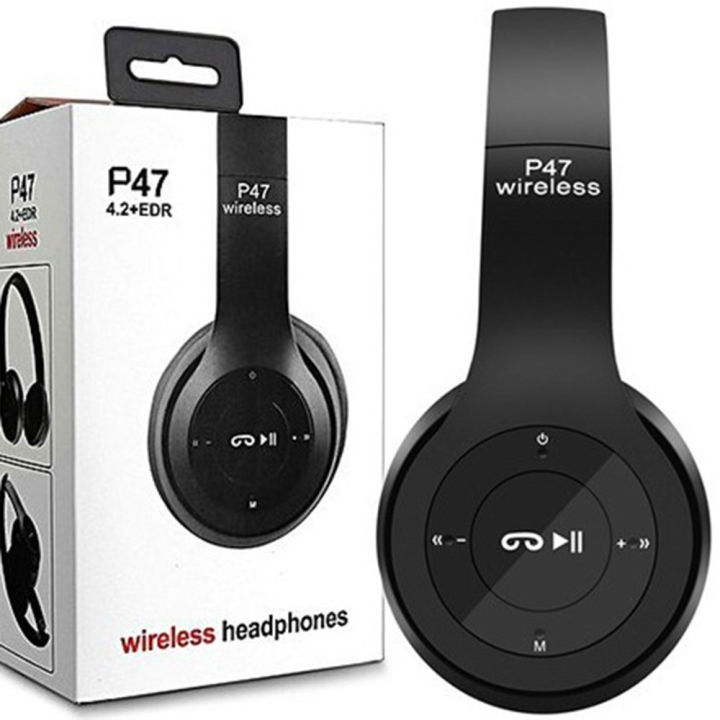 P47%20Wireless%20Bluetooth%20Headphone%20Stereo%20Earphone%20with%20SD%20Card%20Slot%20-%20Image%204