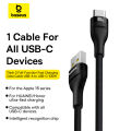 Baseus USB Type C Cable For iPhone 15/15 Pus/15 Pro/15 Pro Max Fast Charging Wire For Huawei Honor Data Cord For Samsung Oneplus. 