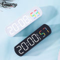 Digital Clock Electronic 12/24H LED Adjustable Brightness Alarm Clock With Temperature Display For Living Room Office Bedroom Decor.