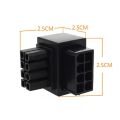 ATX 8Pin Female 90 Degree Angled to 8 Pin Male Power Adapter GPU Power Steering Connector ATX 8Pin Power Adapter for Graphics Video Card GPU.