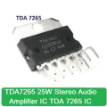 TDA7265 TDA 7265 25W+25W Stereo Audio Amplifier IC 2 Channel Stereo Class AB Audio Amplifiers Chip Transistor Electrical Circuitry & Parts. 