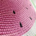 1pcs 38cm  watermelon Placemat Table Mat Round Placemats PP Plastic Woven Dining Table Mat Heat Insulation t Holder. 