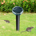 Solar Powered Animal Repeller Effective Ultrasonic Snake Mouse Garden Repeller Frighten Snake Mouse Pest Control Supplies for Garden Yard Farm.