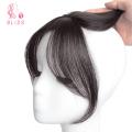 【NEW】 Bliss Anti Static Bangs Wig Natural 3D French Bangs Hair Extensions, Black/Brown Side Bangs Clip in Hairpieces for Women. 