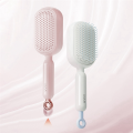Self Cleaning Hair Brush Massage Combs for Women Hairbrush for All Hair Types Blue. 