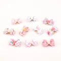 【happy one】Dogs Bows Hair fruit ice cream Yorkshire terrier For Pets Hair Clips Grooming Table kokardki dla psa. 