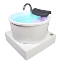 Foot Bath Basin Foot Spa Pedicure Machine For Beauty Salon Acrylic Massage Surfing Lights Water Foot Therapy Basin Pedicur Bowl.