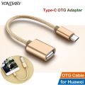 USB Type C OTG Adapter Cable for Huawei Honor 10 20 30 50 60 P20 P30 P40 P50 Pro Lite Mate 10 20 30 40 Pro USB-C OTG Converter. 