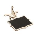 Individual 15 Pack Mini Chalkboards Place Cards with Easel Stand - Wood Rectangle Small Chalkboard Signs for Wedding, Birthday Parties, Table Numbers, Food Signs and Special Event Decoration.
