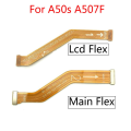 Main Motherboard Flex Cable Ribbon and Main LCD Flex Cable Ribbon for Samsung Galaxy A50s A507. 
