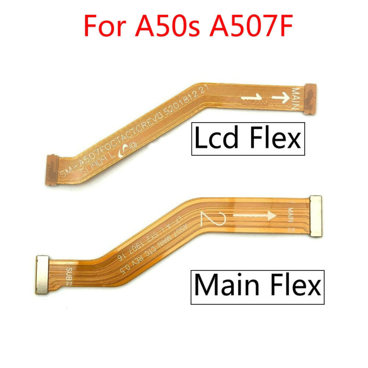 Main Motherboard Flex Cable Ribbon and Main LCD Flex Cable Ribbon for Samsung Galaxy A50s A507