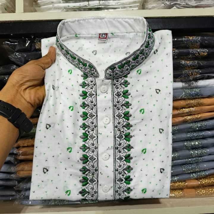 100%25Pure%20Suti%20Kaporer%20Panjabi%20Premium%20Quality%20For%20Men%20-%20Image%202