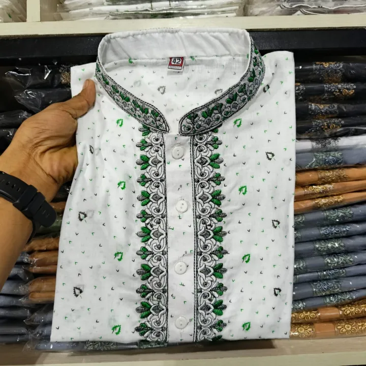 100%25Pure%20Suti%20Kaporer%20Panjabi%20Premium%20Quality%20For%20Men%20-%20Image%202