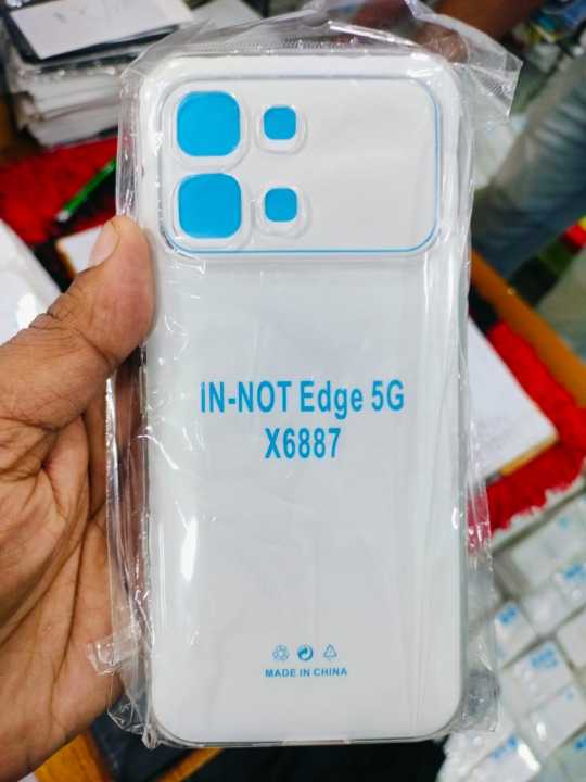 Infinix Note Edge Premium Silicone Case Crystal Clear Soft TPU Ultra-Thin Transparent Flexible Protective Mobile Phone Back Cover