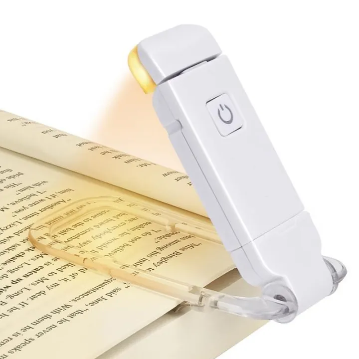 USB%20Rechargeable%20LED%20Book%20Reading%20Light/%20Portable%20Bookmark%20Eye%20Protection%20Bedside%20Clip%20Lamp/%20White%20Adjustable%20Light%20-%20Image%202