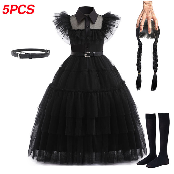Movie%20Wednesday%20Cosplay%20Costume%20For%20Girl%20New%20Vestidos%20For%20Kids%20Girls%20Mesh%20Party%20Dresses%20Halloween%20Carnival%20Costumes%202-12Yrs%20-%20Image%202