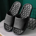 Men Indoor Home Slippers Summer Non-slip Flip Flops Bath Slippers Couple Family Flat Shoes Hotel Sandal Slides.
