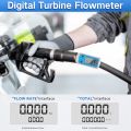 Digital Tuine Water Flow Meter Digital LCD Display Flow Meter with NPT Counter and FNPT Thread Gas Oil Fuel Flowmeter (1 Inch). 