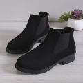 Boots Girls 2023 New Booties Women Low Heel Martin Boots Women's Boots Autumn Winter New Fashion Round Toe Women's Shoes Wholesale. 