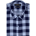 Sky Blue and White Cotton Formal Shirt For Men. 