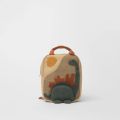 New Embroidery Sun Long Neck Small Dinosaur Backpack Hook Hair Embroidered Cartoon Canvas Kindergarten Children Backpack. 