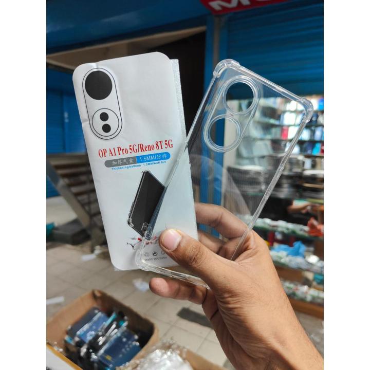 for oppo reno 8t 5g clear transparent back cover