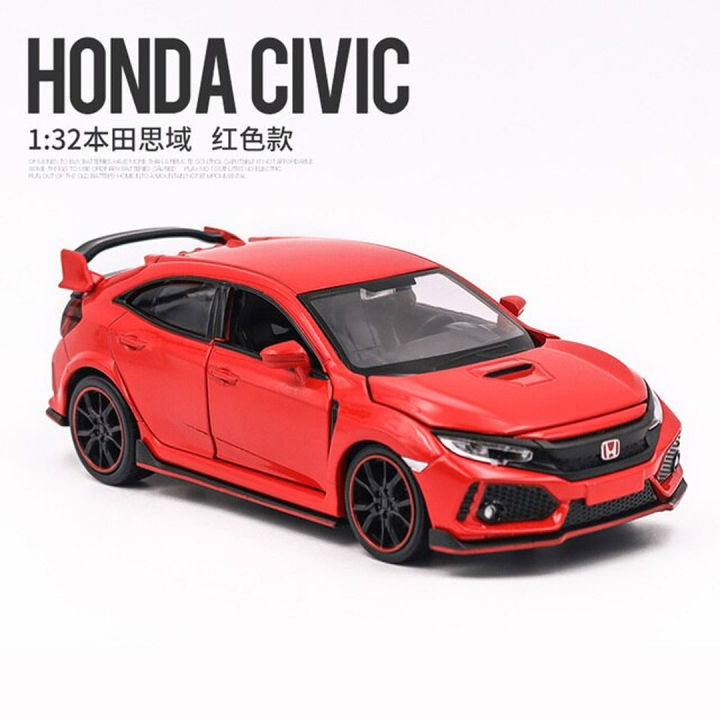 1:32 Honda Civic Type R Die-Cast Vehicles Alloy Model Car Toys For Gift Collection