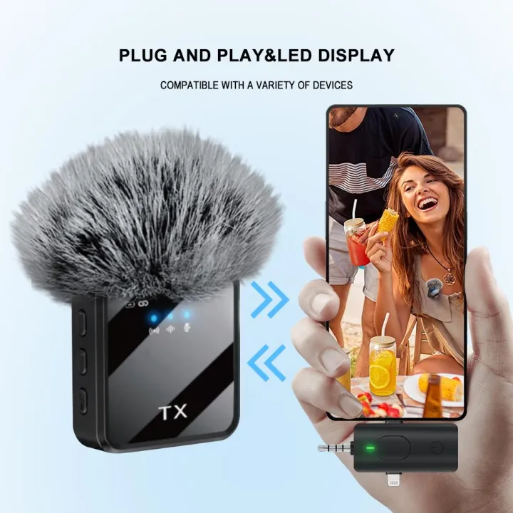 F11-2%20(3%20in%201)Collar%20Wireless%20Dual%20Microphone%20proprofessional%20Lepal%20Lavaliar%20microphon%20iPhone/Android%20&%20Type%20C%20Supported%20100&%20Noise%C2%A0Cancellation%20-%20Image%204