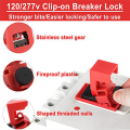 1 Pair Electrical Lockout Tagout Kit Plastic for Great Addition to Machinery, Electrical Equipment, Industrial Work, and More.. 