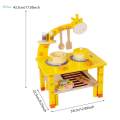 Kids Wooden Playset Kids Play Kitchen Set for Toddlers Children. 