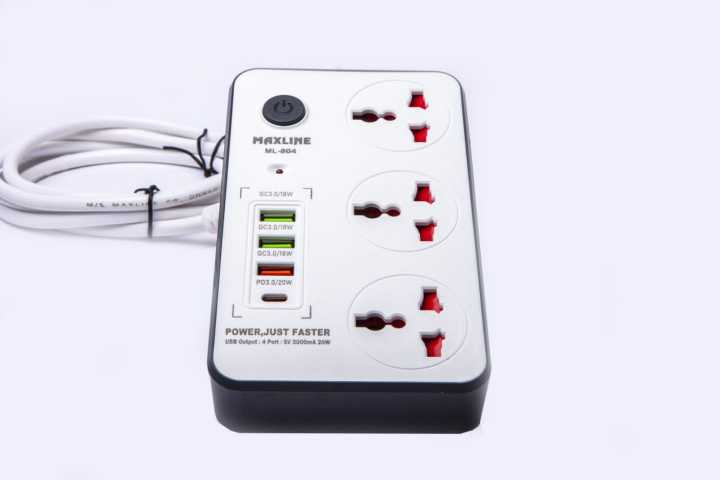 Maxline%20ML-804%20Multiplug%203%20Ways%20Power%20Socket%20And%204USB%20Port%20(%20PD%20+%20QC%203.0%20Fast%20Charging%20)%20With%20Adjust%202%20Mobile%20Stand%202%20Yard/%206%20Feet%20Cable%20-%20Image%207