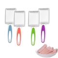 Tomato Lunch Meat Slicer Vegetable Cutter Stainless Steel Ham Fruits Cutter Practical Kitchen Accessories Non-slip-Blue.
