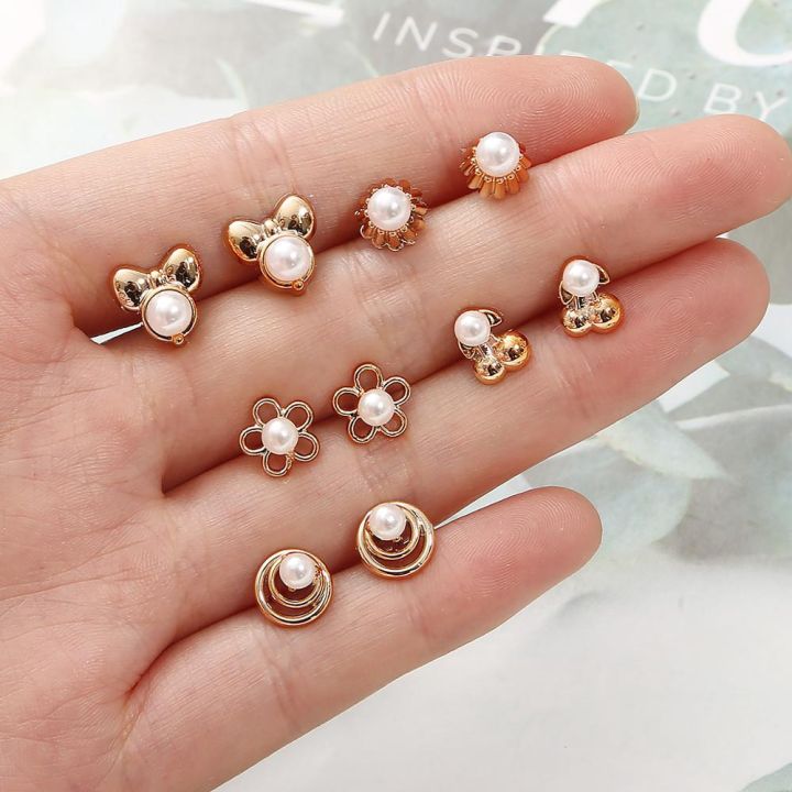 100pairs/set%20Acrylic%20Rhinestone%20Stud%20Earrings%20For%20Women%20Girls%20Gold%20Silver%20Geometric%20Flower%20Star%20Earring%20Jewelry%20Brinco%20-%20Image%208