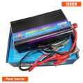 Power Inverter 1000W Dc 12V To Ac 220V Portable Car Power Inverter 1000W Solar Inverter Convert Modified Sine Wave Voltage | Real Output 400W. 